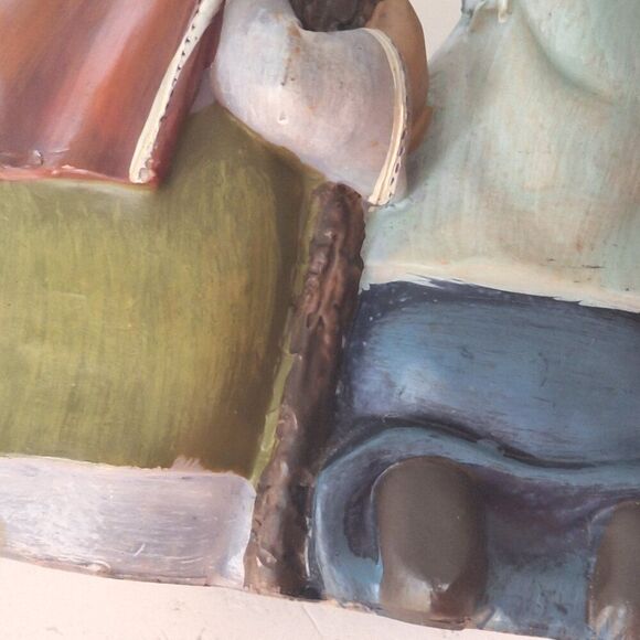 TII COLLECTIONS RESIN NATIVITY HOLY FAMILY FIGURINE Folksy One Solid Piece 5" - Picture 12 of 12